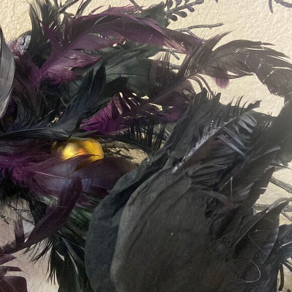 Black skull Halloween Wreath - Picture 2 of 5